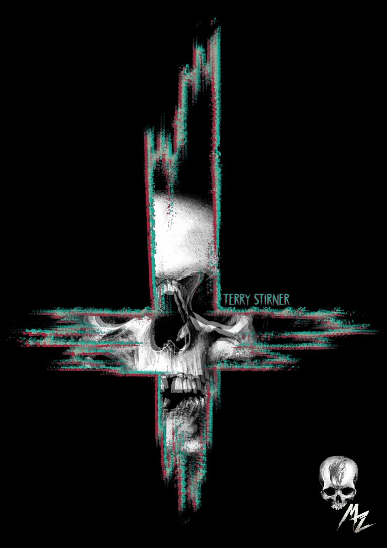 Manza April Darkart Ballpointpen Artist Illustration Terry Stirner logo hardcore technohardcore